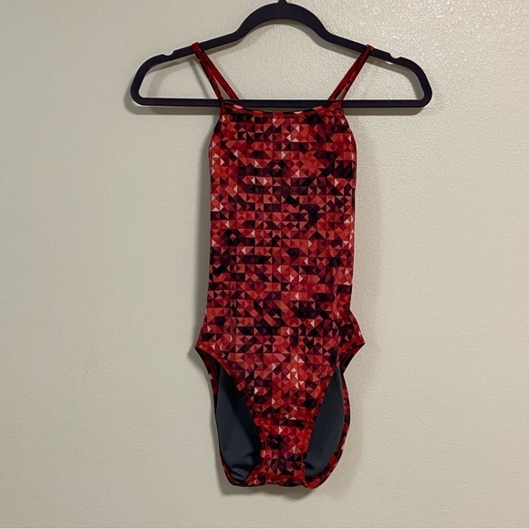 Speedo Swimsuit Women’s Size 30 Small Nano Fracture Flyback Swimsuit one piece - Picture 1 of 16